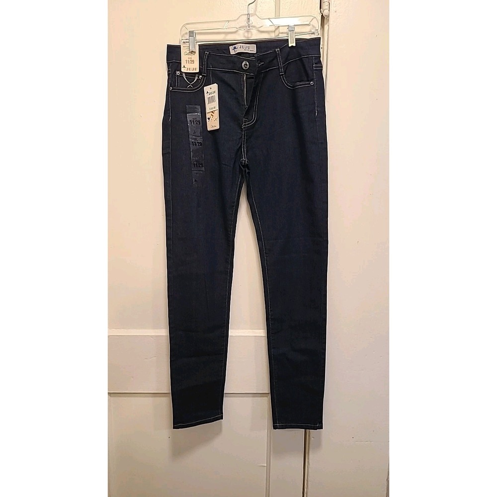 Womens Juju Classic Straight Fit Jeans Size 11/29 NEW Blue New Whit Tags